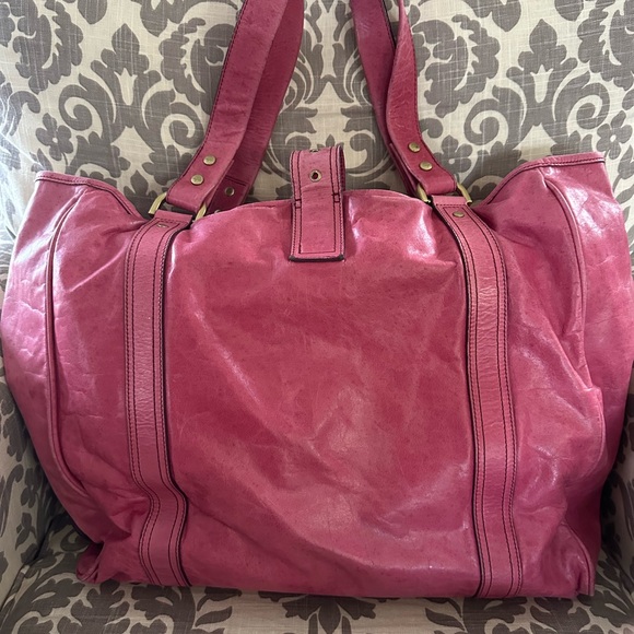 Mulberry Hot Pink Leather Tote Bag - Picture 2 of 15